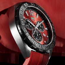 Load image into Gallery viewer, Tag Heuer Formula 1 Chronograph Red Dial Red Rubber Strap Watch for Men - CAZ101AN.FT8055
