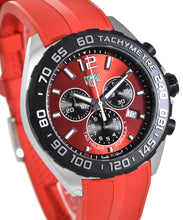 Load image into Gallery viewer, Tag Heuer Formula 1 Chronograph Red Dial Red Rubber Strap Watch for Men - CAZ101AN.FT8055