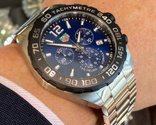 Load image into Gallery viewer, Tag Heuer Formula 1 Chronograph Blue Dial Silver Steel Strap Watch for Men - CAZ101AV.BA0842