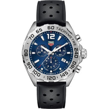 Load image into Gallery viewer, Tag Heuer Formula 1 Chronograph Blue Dial Black Rubber Strap Watch for Men - CAZ101K.FT8024