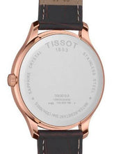 Load image into Gallery viewer, Tissot T Classic Tradition Blue Dial Brown Leather Strap Watch For Men - T063.610.36.047.00