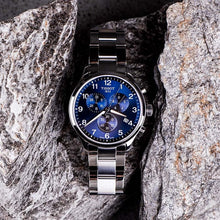 Load image into Gallery viewer, Tissot T Sport Chrono XL Classic Blue Dial Silver Steel Strap Watch For Men - T116.617.11.047.01
