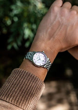 Load image into Gallery viewer, Tissot T Classic Carson Premium Lady Mother of Pearl Pink Dial Silver Steel Strap Watch For Women - T122.210.11.159.00