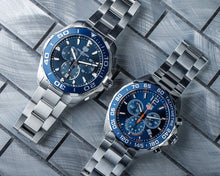 Load image into Gallery viewer, Tag Heuer Aquaracer Blue Dial SIlver Steel Strap Watch for Men - CAY111B.BA0927