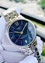 Load image into Gallery viewer, Tissot Chemin Des Tourelles Powermatic 80 Lady Blue Dial Silver Steel Strap Watch For Women - T099.207.11.048.00