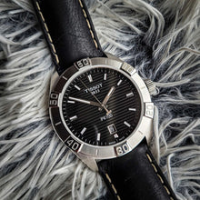 Load image into Gallery viewer, Tissot PR 100 Sport Quartz Black Dial Black Leather Strap Watch For Men - T101.610.16.051.00