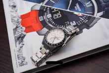 Load image into Gallery viewer, Seiko Presage Sharp Edged Series Automatic GMT Champagne Dial Silver Steel Strap Watch For Men - SPB273J1