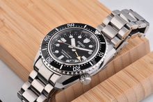 Load image into Gallery viewer, Seiko Prosprex Dark Depths GMT Automatic Black Dial Silver Steel Strap Watch For Men - SPB383J1