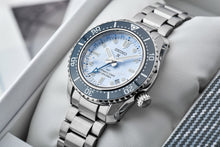 Load image into Gallery viewer, Seiko Prospex Limited Edition Automatic GMT Glacier Blue Dial Silver Steel Strap Watch For Men - SPB385J1