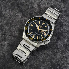 Load image into Gallery viewer, Seiko 5 Sport Automatic SKX Series Black Dial Silver Steel Strap Watch for Men - SRPK99K1