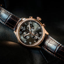 Load image into Gallery viewer, Tissot T Sport Chrono XL Classic Brown Dial Brown Leather Strap Watch For Men - T116.617.36.057.01
