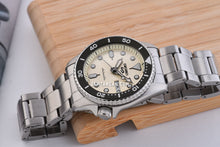 Load image into Gallery viewer, Seiko 5 Sports SKX Automatic Cream Dial Silver Steel Strap Watch For Men - SRPK31K1