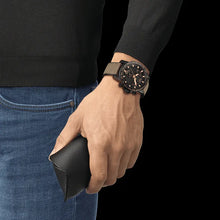 Load image into Gallery viewer, Tissot Supersport Chrono Black Dial Beige Nylon Strap Watch For Men - T125.617.37.051.01