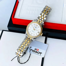 Load image into Gallery viewer, Tissot Ballade Powermatic 80 Mother of Pearl Silver Dial Two Tone Steel Strap Watch For Women - T108.208.22.117.00