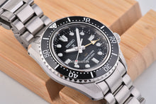 Load image into Gallery viewer, Seiko Prosprex Dark Depths GMT Automatic Black Dial Silver Steel Strap Watch For Men - SPB383J1