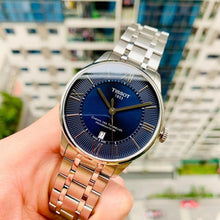 Load image into Gallery viewer, Tissot Chemin Des Tourelles Powermatic 80 Blue Dial Silver Steel Strap Watch for Men - T099.407.11.048.00