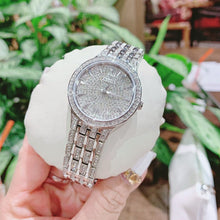 Load image into Gallery viewer, Bulova Crystal Collection Silver Dial Silver Steel Strap Watch for Women - 96L243