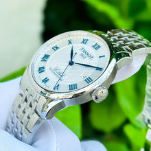 Load image into Gallery viewer, Tissot Le Locle Powermatic 80 Silver Dial Silver Steel Strap Watch for Men - T006.407.11.033.03