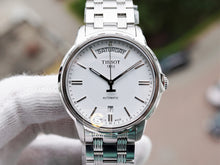 Load image into Gallery viewer, Tissot T Classic Automatic III Day Date White Dial Silver Steel Strap Watch for Men - T065.930.11.031.00