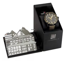 Load image into Gallery viewer, Tissot Supersport Chrono Black Dial Beige Nylon Strap Watch For Men - T125.617.37.051.01