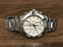 Load image into Gallery viewer, Tag Heuer Aquaracer White Dial Silver Steel Strap Watch for Men - CAY1111.BA0927