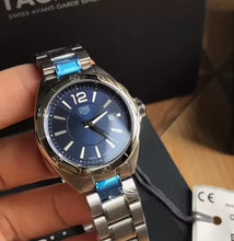 Load image into Gallery viewer, Tag Heuer Formula 1 Quartz Blue Dial Silver Steel Strap Watch for Women - WBJ1412.BA0664