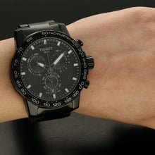 Load image into Gallery viewer, Tissot Supersport Chrono Black Dial Black Steel Strap Watch For Men - T125.617.33.051.00