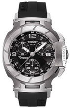 Load image into Gallery viewer, Tissot T Race Chronograph Black Dial Black Rubber Strap Watch for Women - T048.217.17.057.00