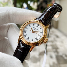Load image into Gallery viewer, Tissot T Classic Carson White Dial Brown Leather Strap Watch For Women - T085.207.36.013.00