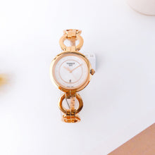 Load image into Gallery viewer, Tissot T Lady Flamingo Mother of Pearl Dial Rose Gold Steel Strap Watch for Women - T094.210.33.116.01