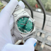Load image into Gallery viewer, Tissot PRX Quartz Green Dial Steel Silver Steel Strap Watch for Men - T137.410.11.081.00