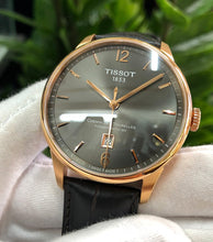 Load image into Gallery viewer, Tissot T Classic Chemin Des Tourelles Powermatic 80 Brown Dial Brown Leather Strap Watch for Men - T099.407.36.447.00