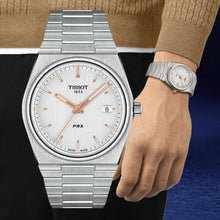 Load image into Gallery viewer, Tissot PRX Quartz Silver Dial Silver Steel Strap Watch for Men - T137.410.11.031.00