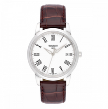 Load image into Gallery viewer, Tissot T Classic Dream White Dial Brown Leather Strap Watch for Men - T033.410.16.013.01