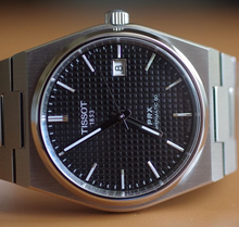 Load image into Gallery viewer, Tissot PRX Powermatic 80 Black Dial Silver Steel Strap Watch for Men - T137.407.11.051.00