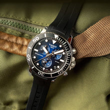 Load image into Gallery viewer, Tissot Seastar 1000 Chronograph Blue Dial Black Rubber Strap Watch For Men - T120.417.17.041.00