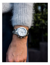 Load image into Gallery viewer, Tissot PR 100 Sport Chic Chronograph Diamonds Mother of Pearl Dial Silver Steel Strap Watch for Women - T101.917.11.116.00