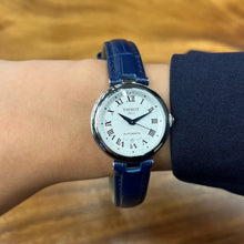 Load image into Gallery viewer, Tissot Bellissima Automatic Silver Dial Blue Leather Strap Watch For Women - T126.207.16.013.00