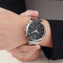 Load image into Gallery viewer, Tissot T Classic Tradition Chronograph Black Dial Silver Steel Strap Watch For Men - T063.617.11.057.00