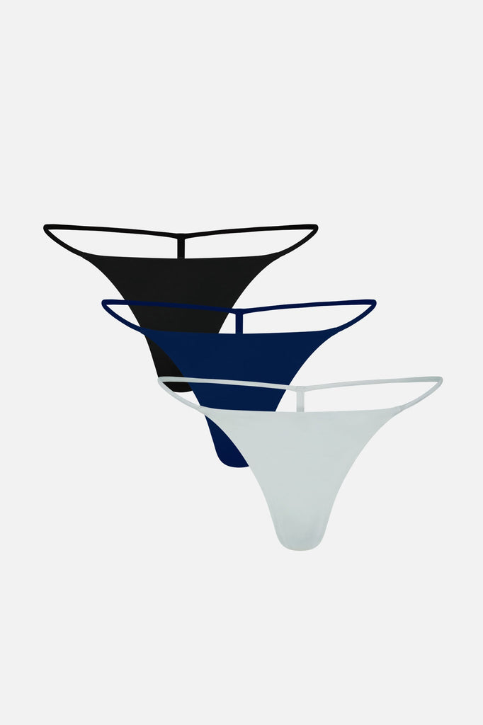 Glacé String Thong in Twilight (Pack)