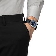 Load image into Gallery viewer, Tissot Gentlemen Blue Dial Black Leather Strap Watch for Men - T127.410.16.041.01