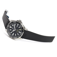 Load image into Gallery viewer, Tag Heuer Aquaracer Black Dial Black Rubber Strap Watch for Men - WAY111A.FT6151