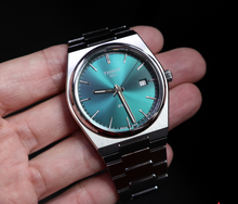 Load image into Gallery viewer, Tissot PRX Green Dial Silver Steel Strap Watch For Men - T137.410.11.091.00