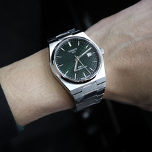 Load image into Gallery viewer, Tissot PRX Powermatic 80 Green Dial Silver Steel Strap Watch For Men - T137.407.11.091.00