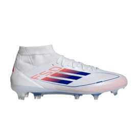 adidas F50 Pro Mid-Cut FG Cloud White Lucid Blue Solar Red (Women's)