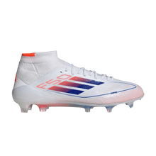 Load image into Gallery viewer, adidas F50 Elite Mid FG Cloud White Lucid Blue Solar Red (Women's)
