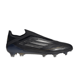 adidas F50 Elite Laceless FG Core Black Iron Metallic Gold Metallic