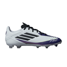 Load image into Gallery viewer, adidas F50 League Firm/Multi-Ground Messi Cloud White Core Black Purple