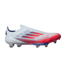 Load image into Gallery viewer, adidas F50+ Elite Laceless FG Cloud White Solar Red