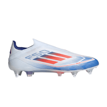 Load image into Gallery viewer, adidas F50 Elite Laceless SG Cloud White Solar Red Lucid Blue